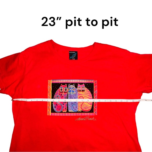 Vintage Laurel Burch Cat t-shirt - XL - Picture 4 of 6